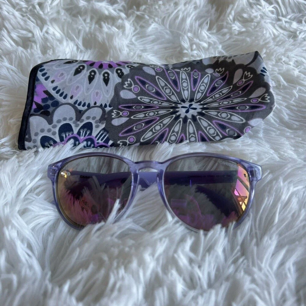 NC Carrera Sunglasses Carrerino 16 Lilac TTK E2 Green Photocro With Pouch
